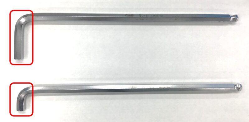 六角レンチの首の長さ